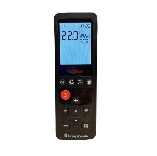 Icône illustrant la technologie Edilkamin The Mind, qui permet de piloter un poêle à pellets à distance grâce à une application mobile, une radiocommande thermostatique et l’intégration avec les assistants vocaux Alexa et Google Home. Solution innovante pour un chauffage connecté, pratique et personnalisable dans les régions de Liège et Namur