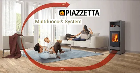 Lire la suite à propos de l’article MultiFuoco piazzetta le système de sortie par le bas de l’air chauffé ventilé