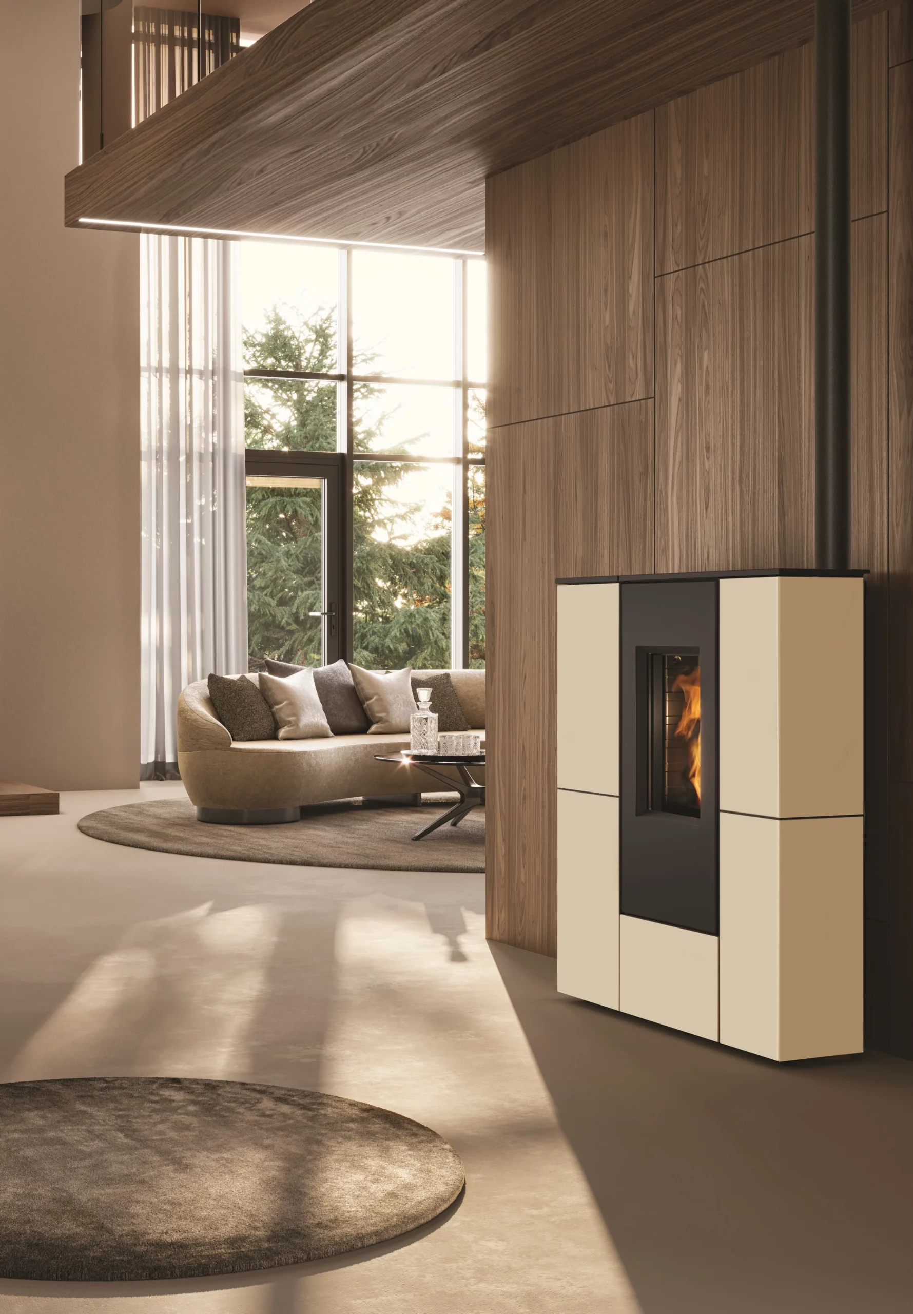 Tratto 12 acier blanc Bois Moderne wallonie