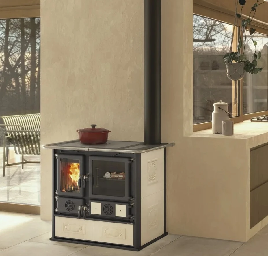 cuisinière à bois ceramique Rosa 5.0 Bois Moderne