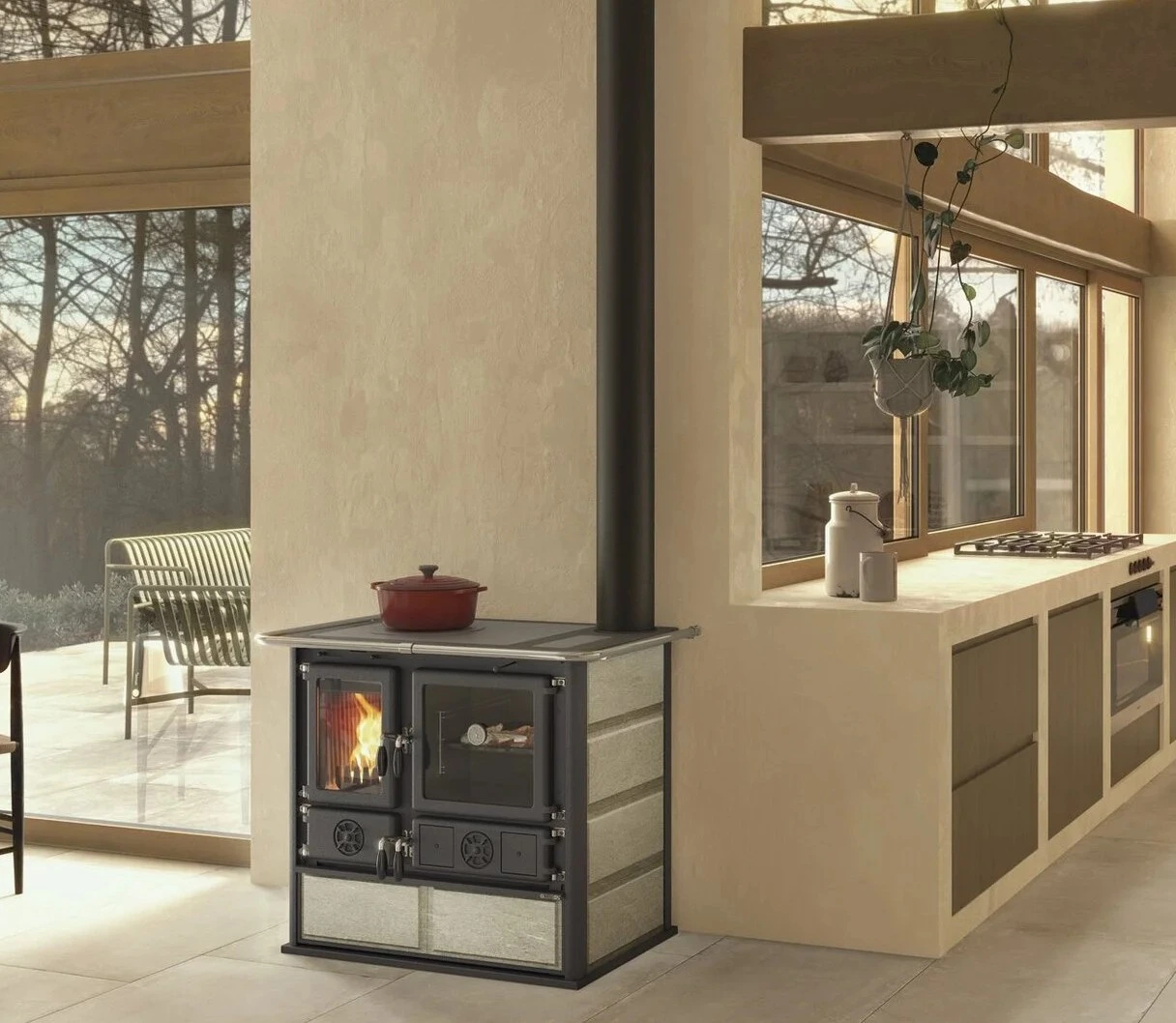 cuisinière à bois Rosa 5.0 Bois Moderne