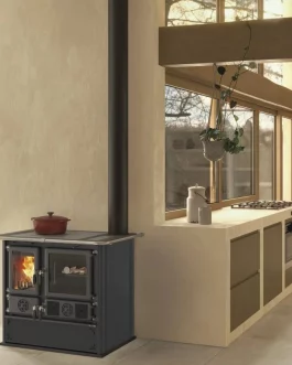 La Nordica Cuisinière à bois ROSA 5.0 Steel