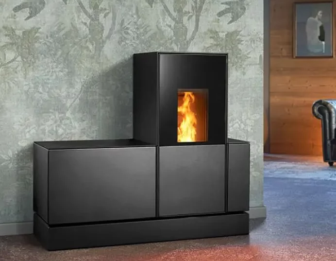 P240 noir piazzetta pellets Bois Moderne