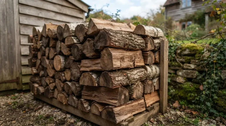 de bûches de bois de chauffage bien